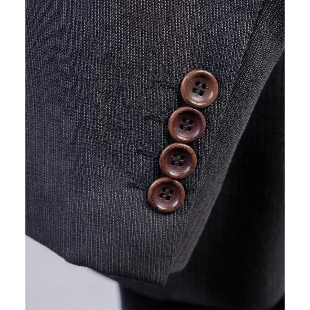 Hugo Boss APOLLO Blazer Sport Coat Men’s 44R Gray Wool 2-Button Jacket USA VTG